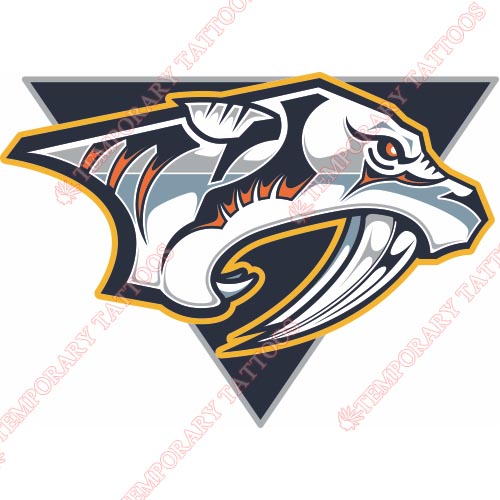 Nashville Predators Customize Temporary Tattoos Stickers NO.215